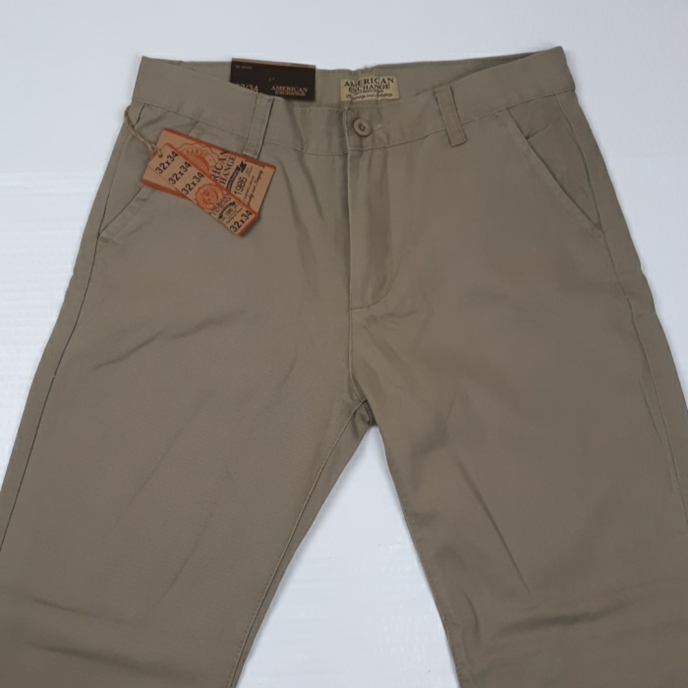 American Exchange Straight Leg Khaki Chino Pants